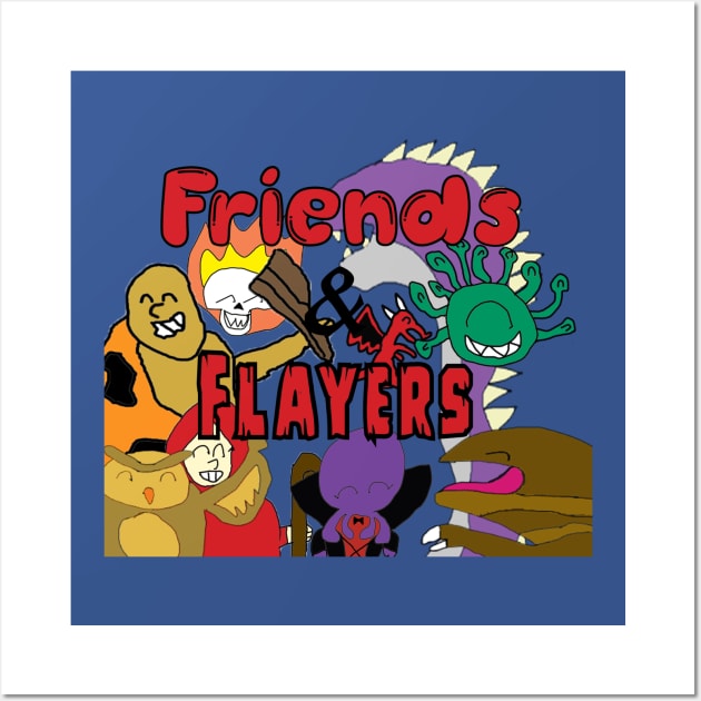 Friends and Flayers Logo Wall Art by Friendandflayers